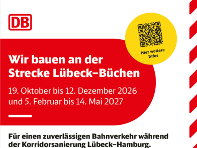 Infoblatt Umleitung Ersatzverkehr Lübeck-Büchen